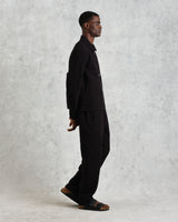 wax london Eldon - Black Floral Diamond Cotton Jacket