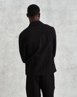 wax london Eldon - Black Floral Diamond Cotton Jacket