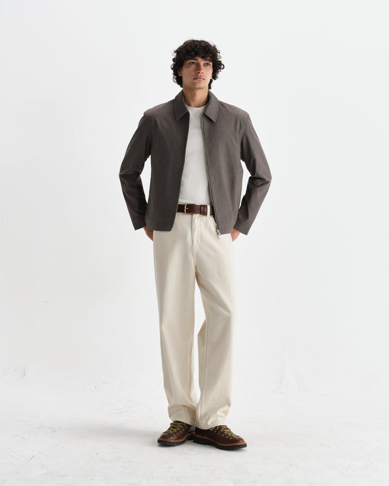 wax london men's Eldon - Brown Micro Puppytooth Jacket