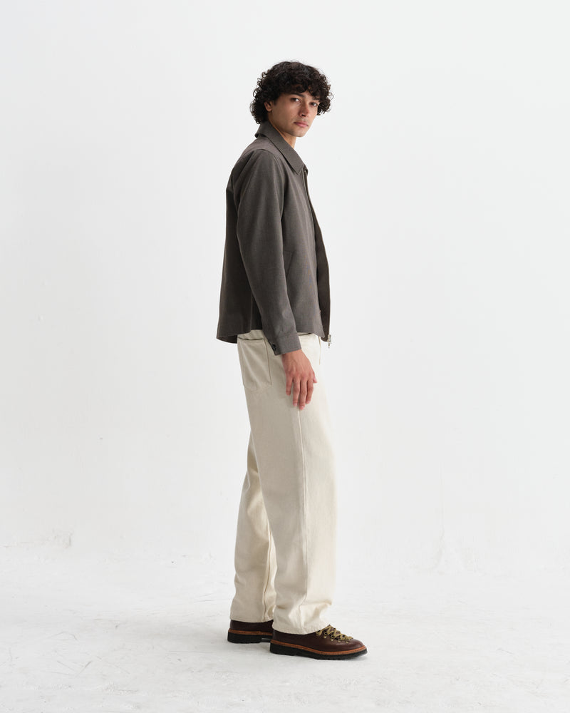 wax london men's Eldon - Brown Micro Puppytooth Jacket