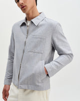 Eldon - Light Blue Herringbone Cotton Jacket