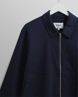 wax london Eldon - Navy Cotton Seersucker Jacket