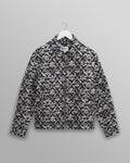 Eldon - Navy Flower Stamp Jacquard Jacket