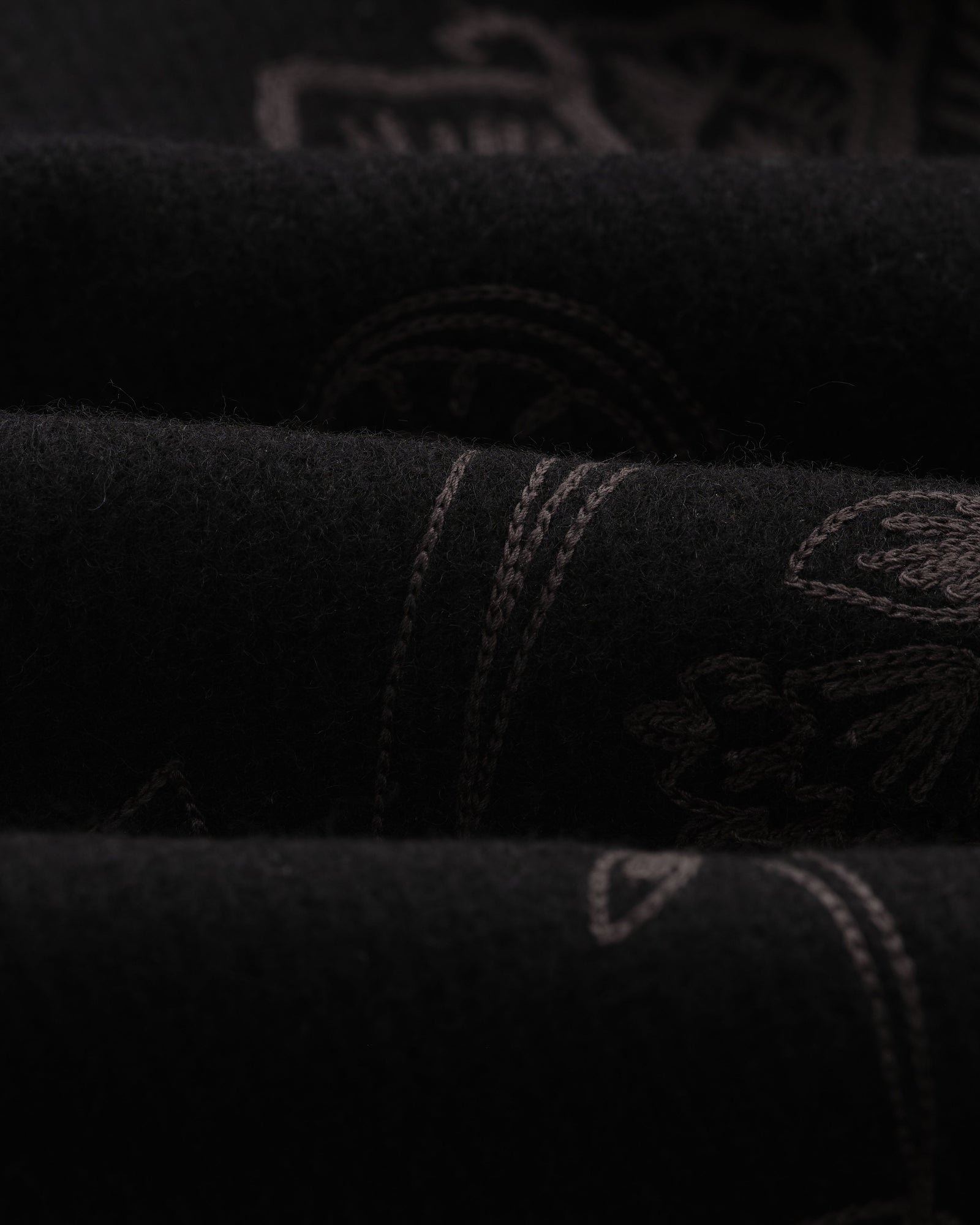 Elm - Black Floral Embroidered Wool Jacket | Wax London Elm - Black Floral Embroidered Wool Jacket | Wax London