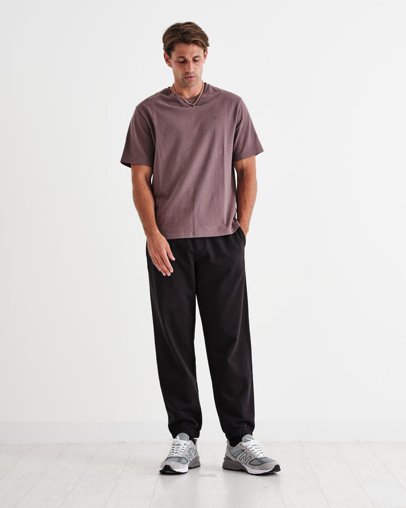 wax london Eno - Black Organic Cotton Joggers