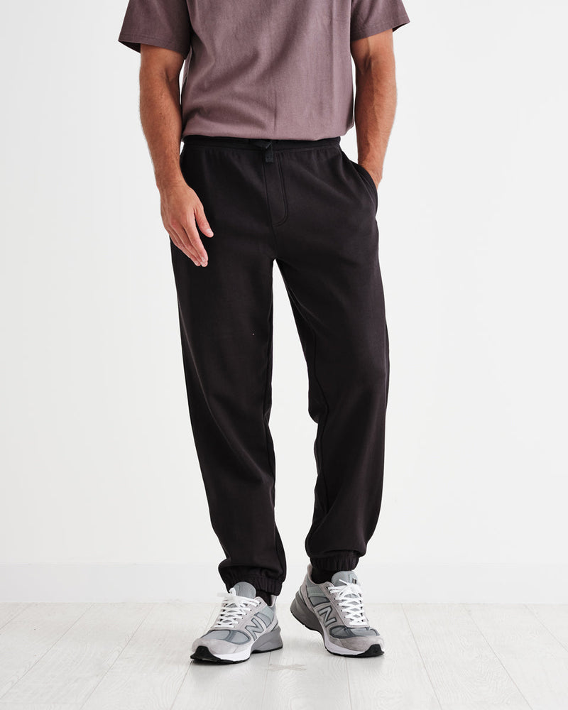 wax london Eno - Black Organic Cotton Joggers