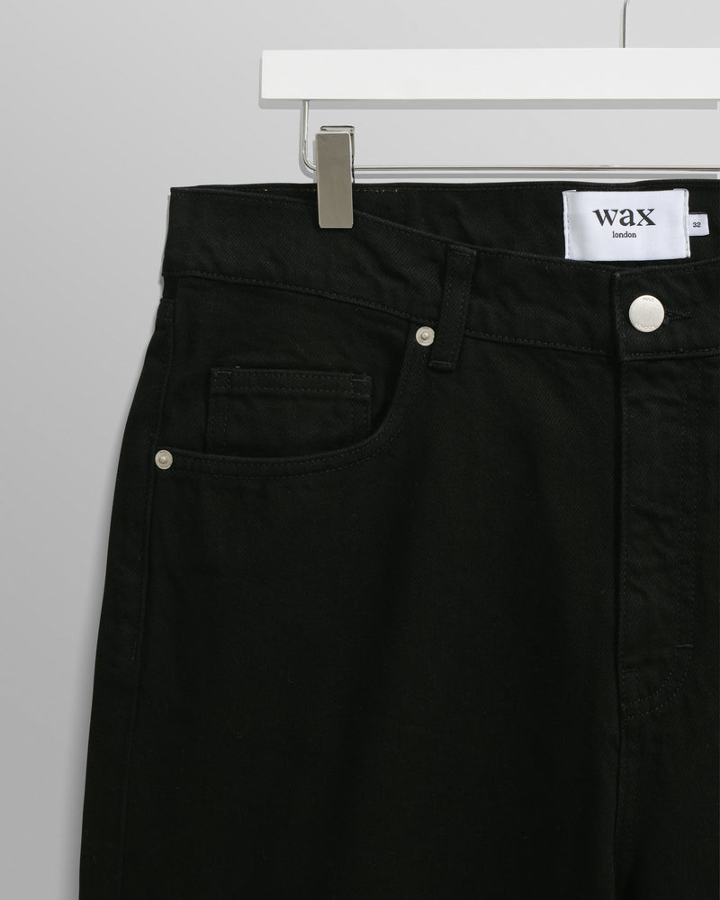 wax london Felix - Black Loose Fit Denim Jeans