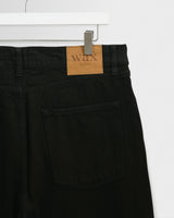 wax london men's Felix - Black Loose Fit Denim Jeans