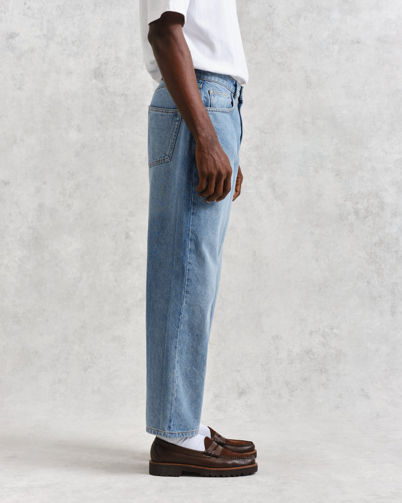 wax london Felix - Blue Loose Fit Denim Jeans