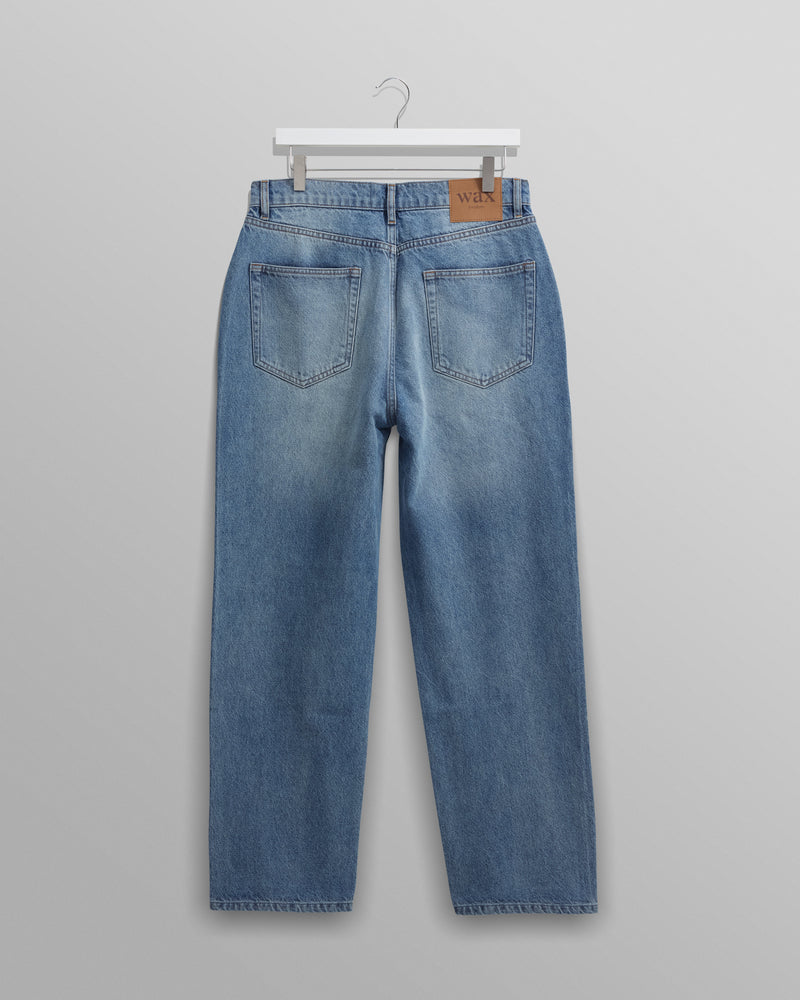 wax london Felix - Blue Loose Fit Denim Jeans