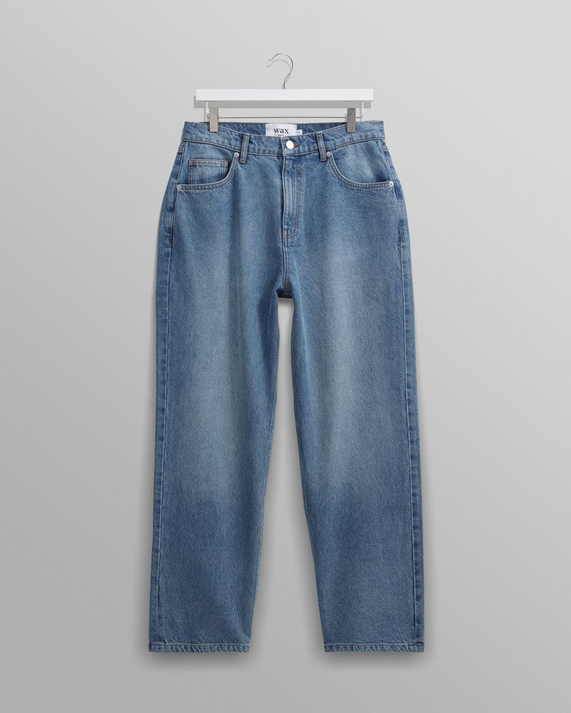 wax london Felix - Blue Loose Fit Denim Jeans