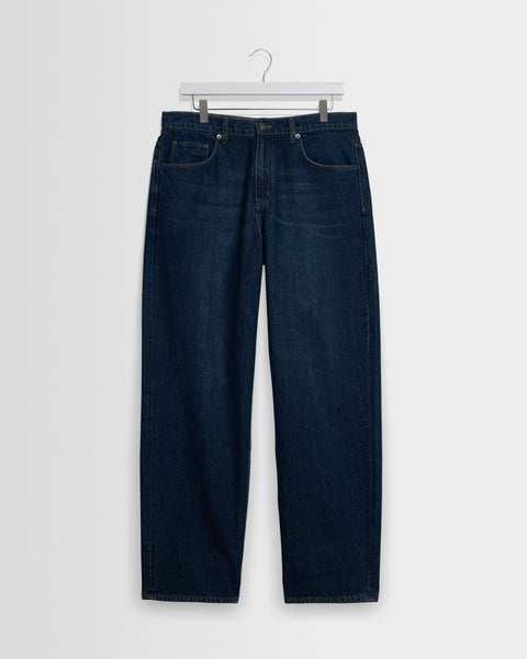 Felix - Dark Vintage Blue Wash Loose Fit Denim Jeans