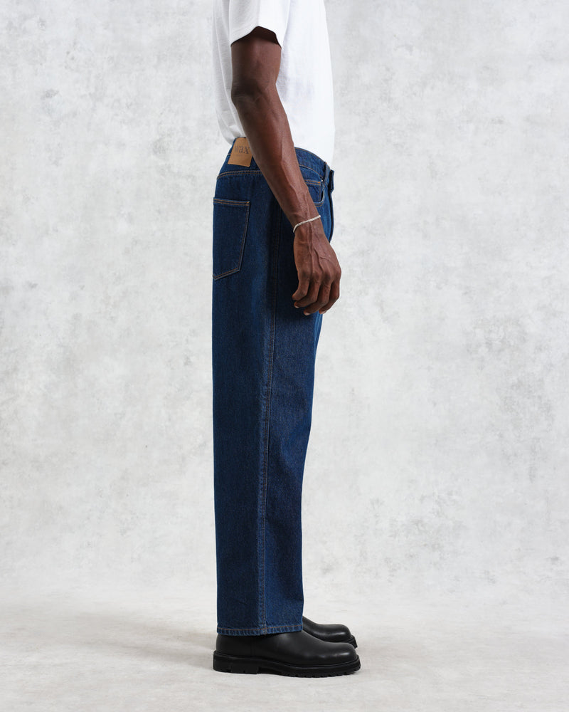 wax london Felix - Dark Wash Loose Fit Denim Jeans