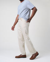 wax london men's Felix - Ecru Loose Fit Denim Jeans