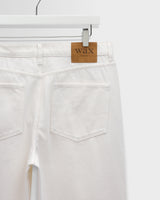 wax london men's Felix - Off White Loose Fit Denim Jeans