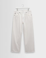 wax london men's Felix - Off White Loose Fit Denim Jeans