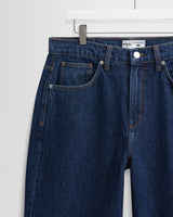 wax london men's Felix - Vintage 90s Blue Wash Loose Fit Denim Jeans