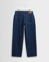 wax london men's Felix - Vintage 90s Blue Wash Loose Fit Denim Jeans