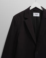 wax london men's Fintry - Black Seersucker Blazer