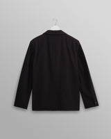 wax london men's Fintry - Black Seersucker Blazer