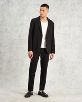 wax london men's Fintry - Black Seersucker Blazer