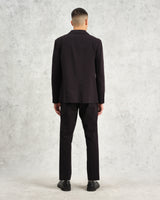wax london men's Fintry - Black Seersucker Blazer