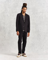 wax london Fintry Blazer Black Seersucker