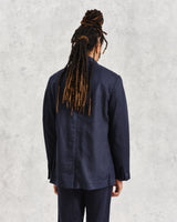 wax london Fintry Blazer Midnight Linen