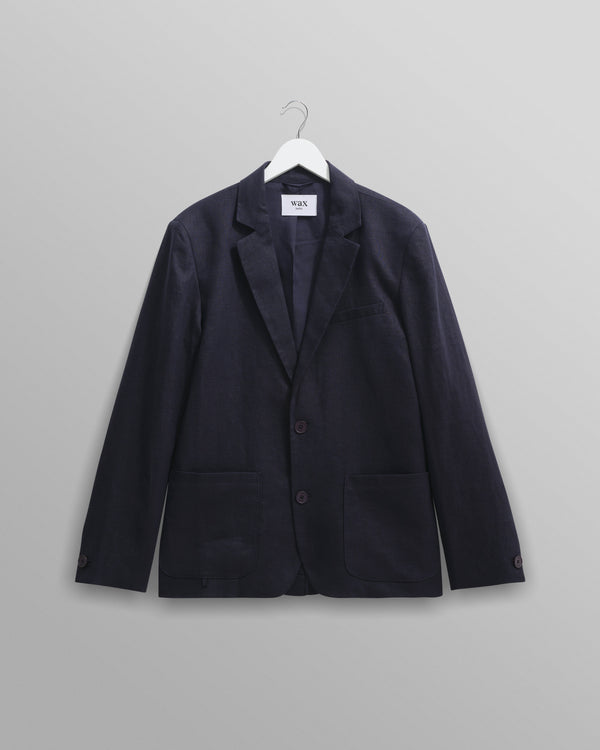 wax london Fintry Blazer Midnight Linen