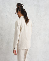 wax london Fintry Blazer Natural Linen