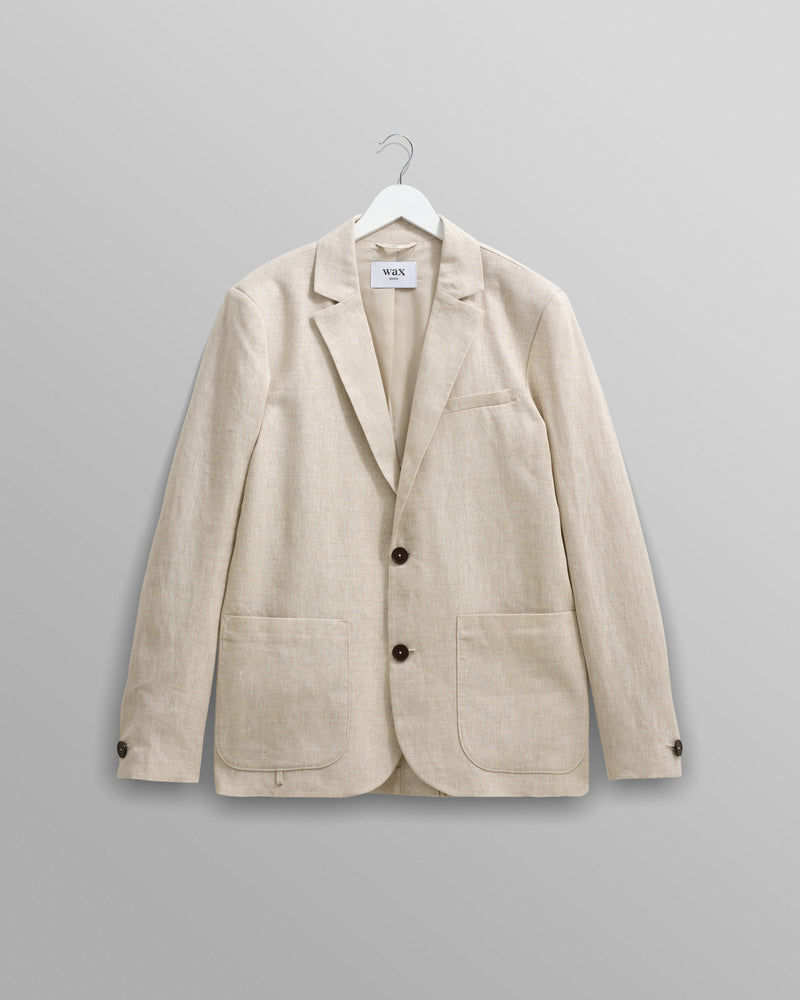 wax london Fintry Blazer Natural Linen