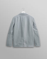 wax london Fintry Blazer Pale Blue Linen