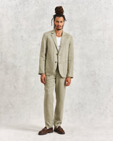 wax london Fintry Blazer Pale Green Linen