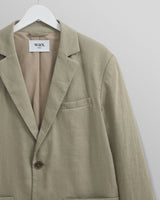 wax london Fintry Blazer Pale Green Linen