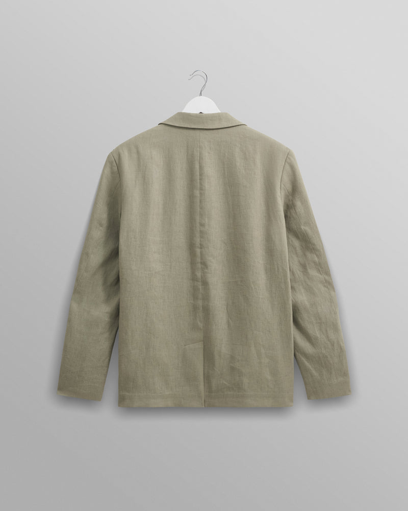 wax london Fintry Blazer Pale Green Linen