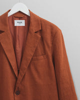 wax london Fintry Blazer Rust Linen