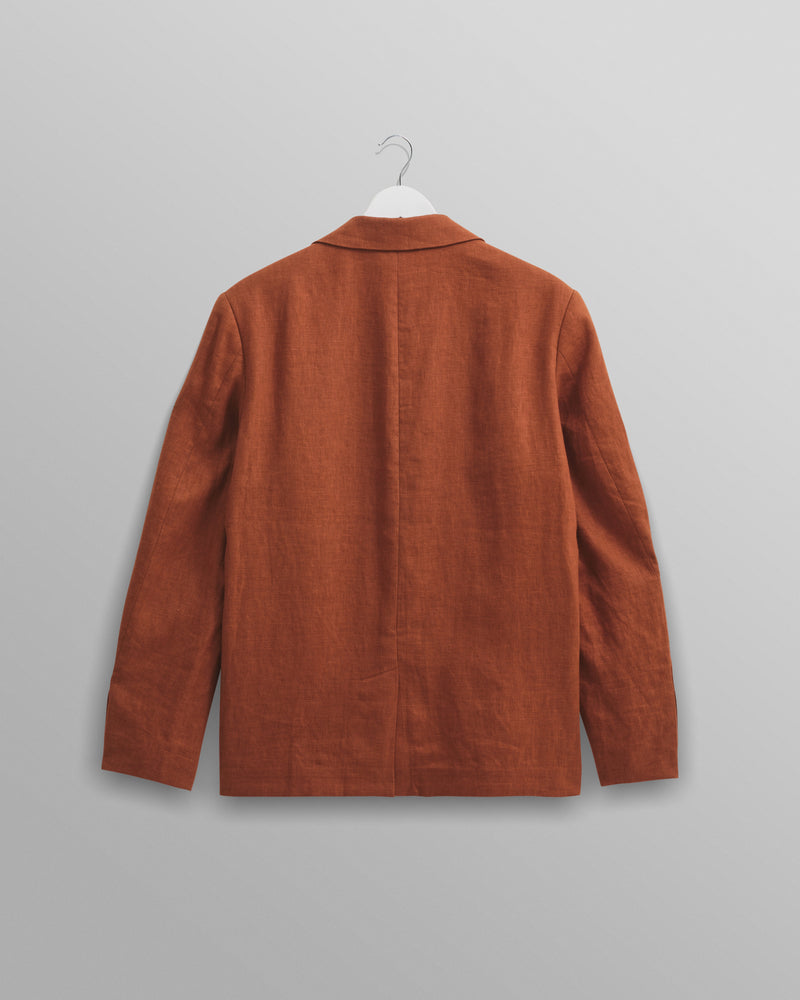 wax london Fintry Blazer Rust Linen