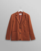 wax london Fintry Blazer Rust Linen