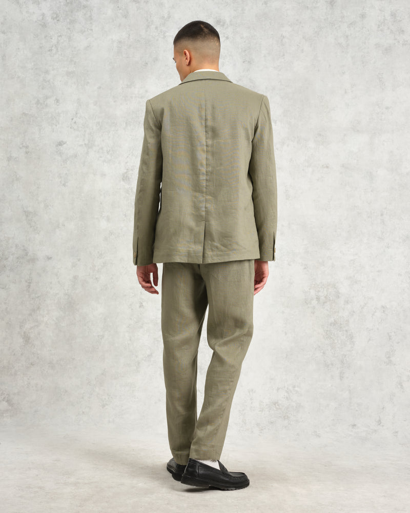 wax london Fintry - Khaki Linen Blazer