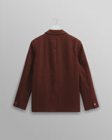 wax london Fintry - Merlot Linen Blazer