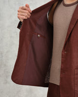 wax london Fintry - Merlot Linen Blazer