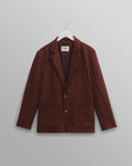 Fintry - Merlot Linen Blazer