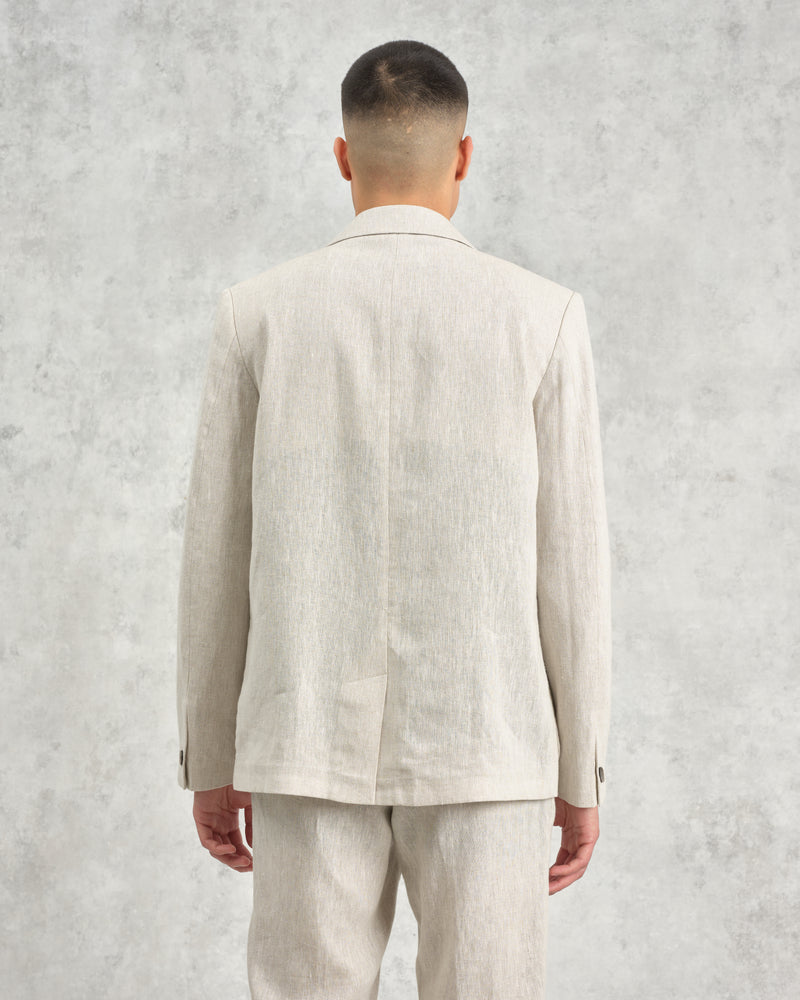 wax london Fintry - Natural Linen Blazer