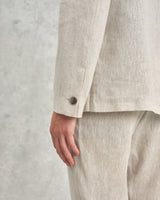 wax london Fintry - Natural Linen Blazer