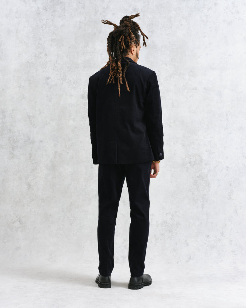 wax london Fintry - Navy Corduroy Blazer