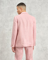 wax london Fintry - Pale Pink Linen Blazer