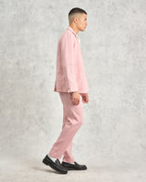 wax london Fintry - Pale Pink Linen Blazer