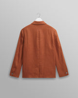 wax london Fintry - Rust Linen Blazer