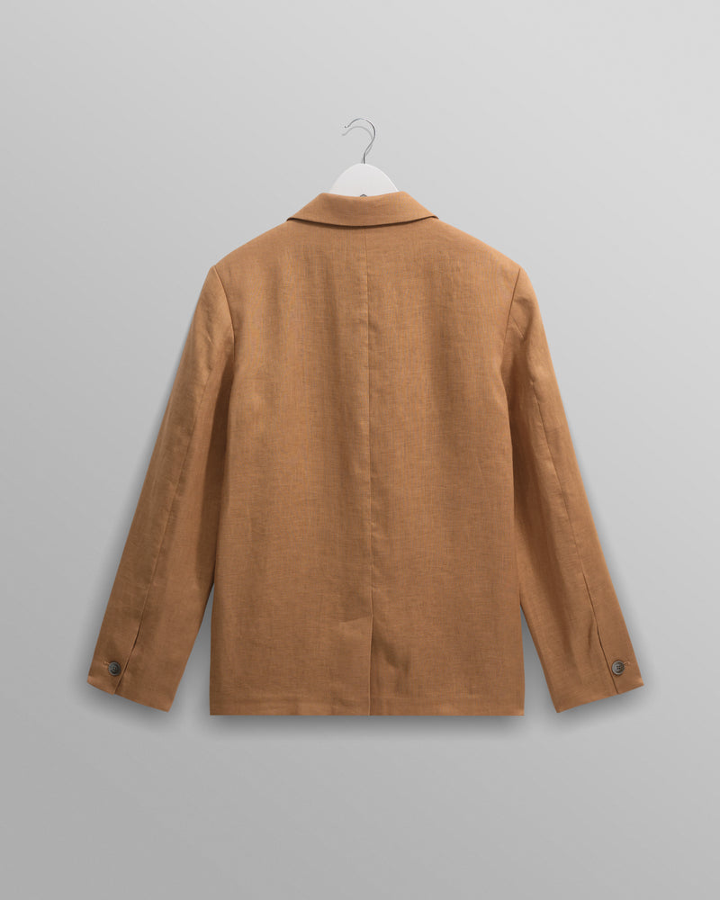 wax london Fintry - Tan Linen Blazer