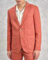 wax london Fintry - Terracotta Linen Blazer